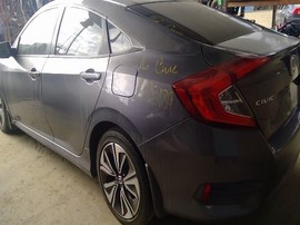 2016 HONDA CIVIC, GRAY, EX-L MODEL, 1.5L TURBO, AT.  A25189